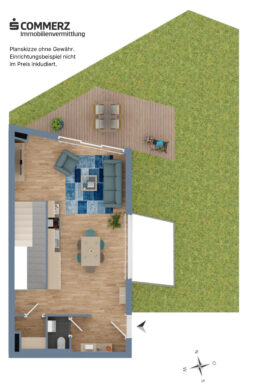 Plan Top 4 Erdgeschoss - Gartenmomente genießen