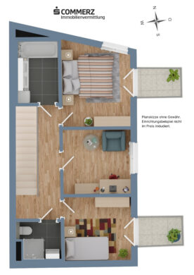 Plan Top 4 Dachgeschoss - Gartenmomente genießen