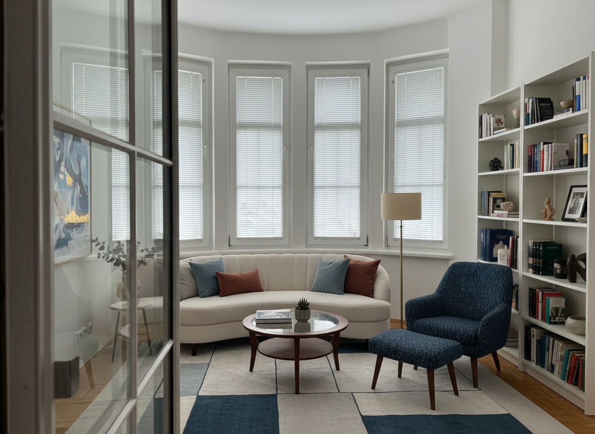 Foto Erkerzimmer (KI Einrichtung) - Charmanter Rückzugsort