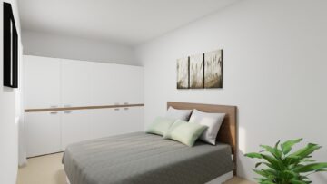 Ruhiges Gartenreich - Innenvisualisierung Schlafzimmer