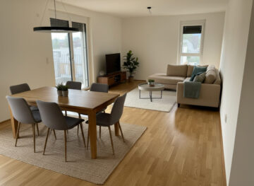 Beispiel-Einrichtung Wohnzimmer (KI-generiert) - Stadtverliebt