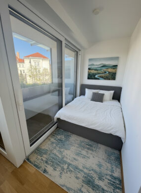 Möglicher Schlafbereich_Einrichtung KI generiert - Zentrale Terrassen-Wohnung