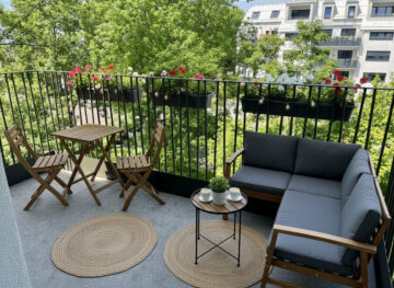 Beispiel-Gestaltung Balkon (KI-generiert) - Balkonliebe